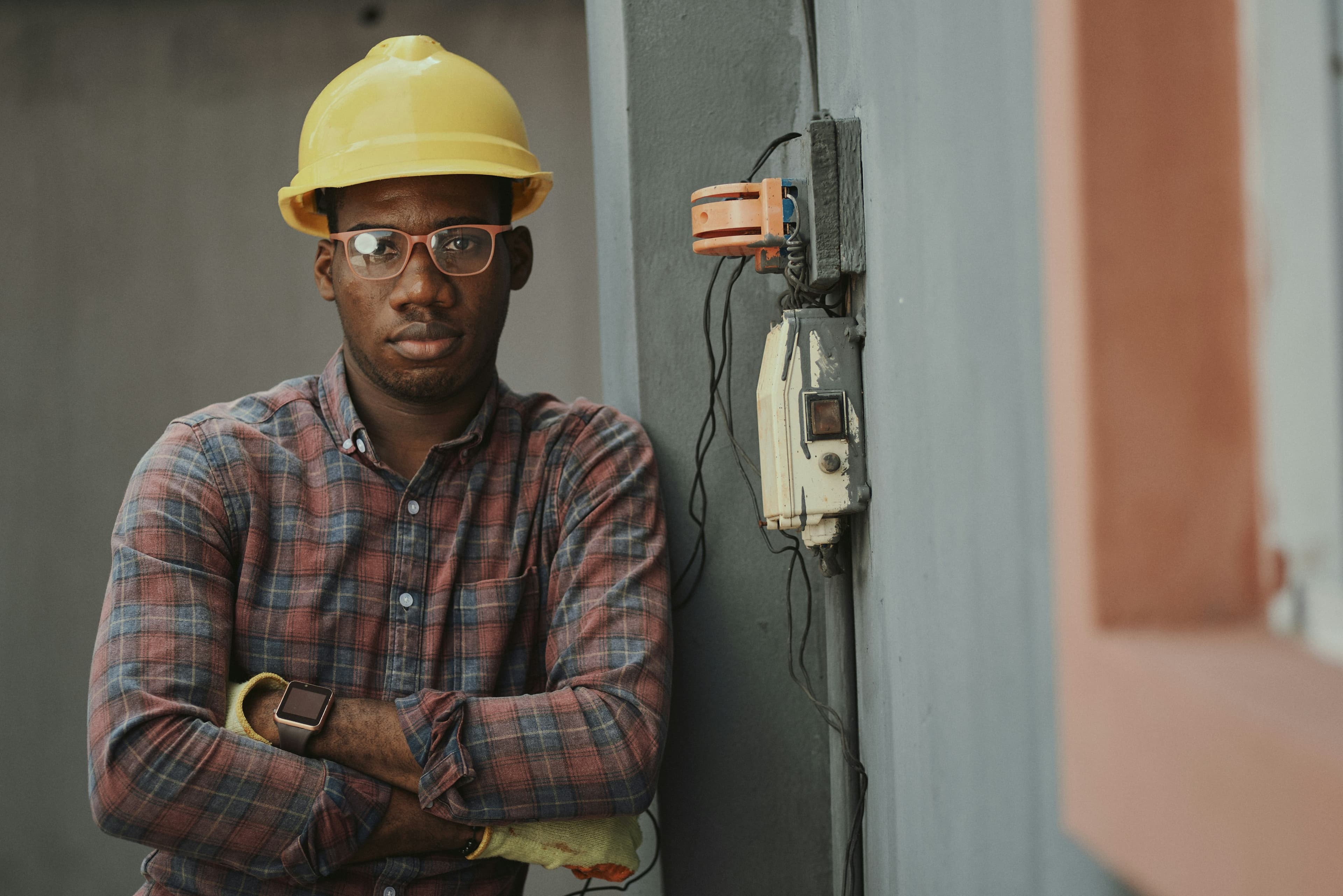 Construction worker on site